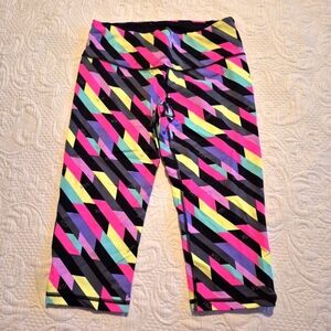 Victoria's Secret women's Medium VSX Sport Knockout Crop multicolor leggings